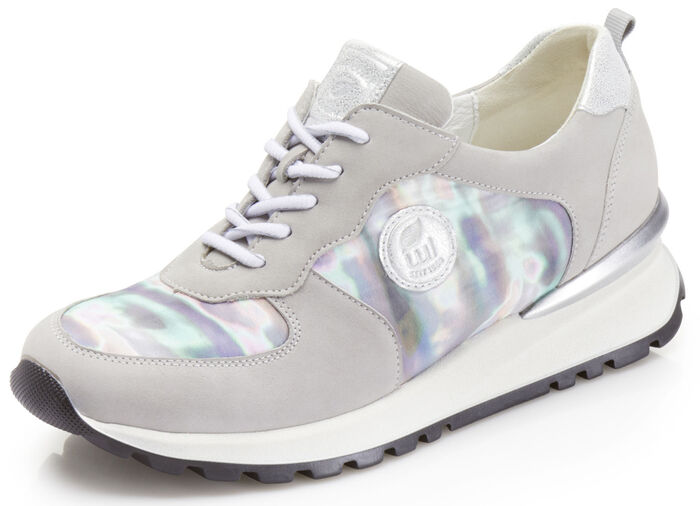 Waldläufer Sneaker mit bedrucktem Textilmaterial GRAU-BUNT