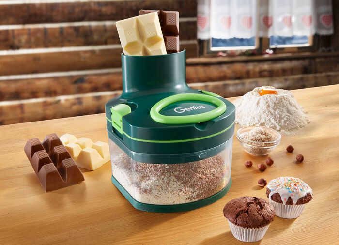 Genius Nicer Dicer Pegasus zum Reiben und Schneiden ganz ohne Strom 