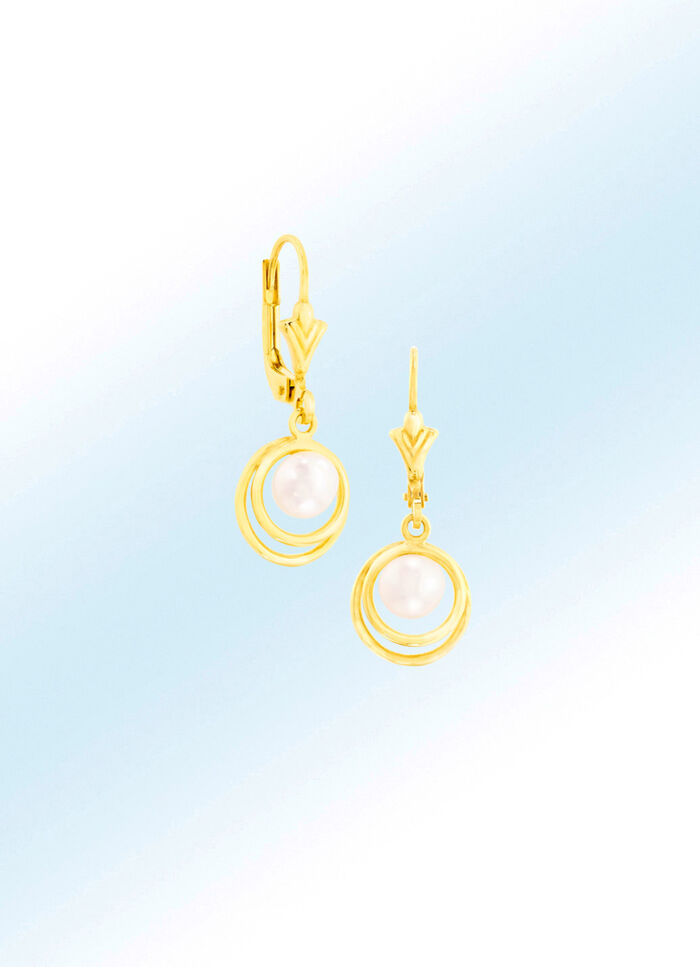 Ohrringe mit Süsswasser-Zuchtperle 