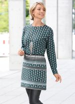 Einzigartige Tunika mit schwarzem Gürtel 