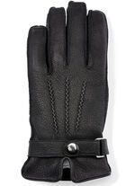 Herren-Handschuh aus weichem Ziegen-Nappaleder SCHWARZ