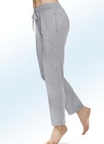 Zweierpack Schlaf- und Freizeithosen mit Kordelzug SCHWARZ/GRAU