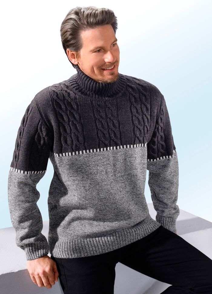 Aussergew&ouml;hnlicher Rollkragenpullover 