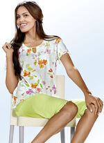 Pyjama aus BIO-Baumwolle mit gebogten Abschlüssen 