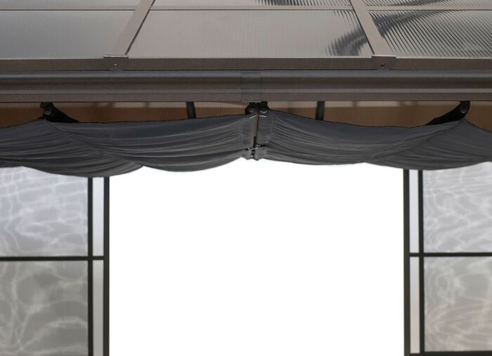 SOJAG Aluminium Pavillon Castel in edlem Bronzeton 