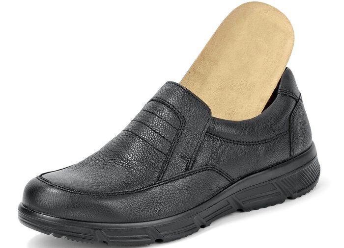 GINO GALANTE, bequeme Herren-Slipper, Weite K, mit herausnehmbarem Fussbett 