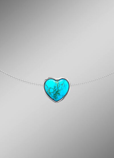 Herz-Anh&auml;nger mit T&uuml;rkis 