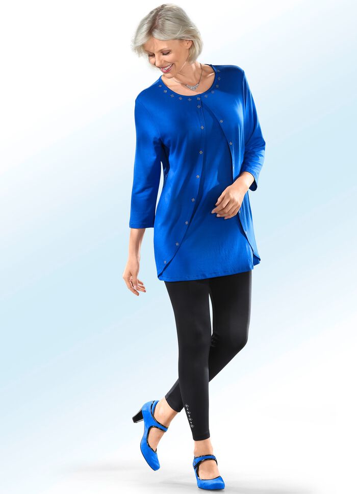Longshirt in toller Verarbeitung in 2 Farben ROYALBLAU