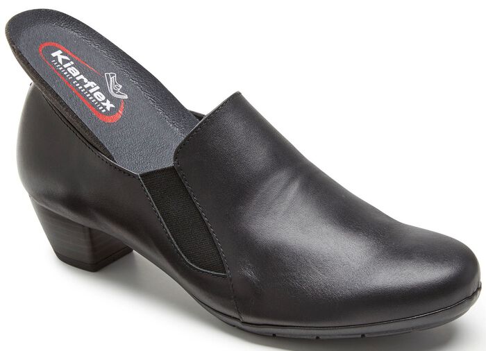 ELENA EDEN, eleganter Damen-Trotteur, Weite G, mit herausnehmbarem Fussbett SCHWARZ