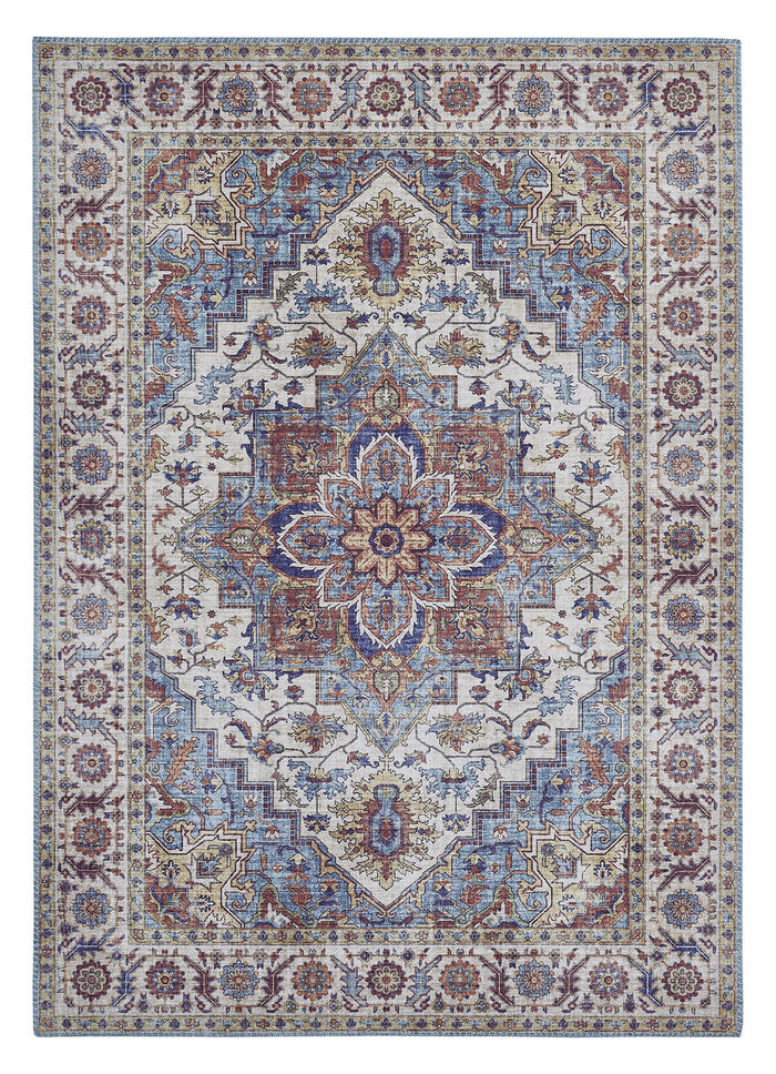 Pflegeleichte, gewebte Brücken und Teppiche BLAU