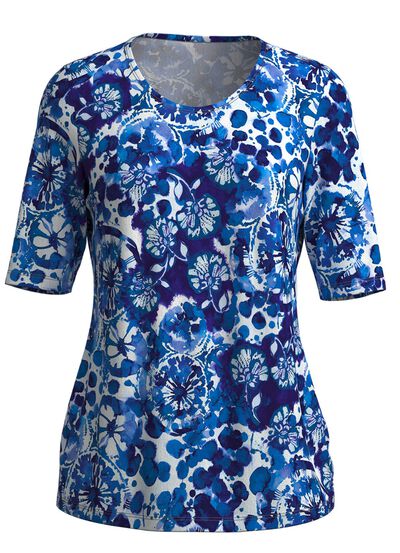 Shirt mit floralem Dessin 