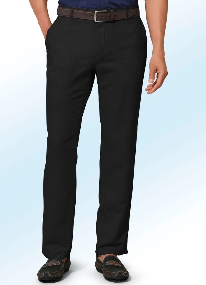 &laquo;Francesco Botti&raquo;-Hose in 4 Farben SCHWARZ