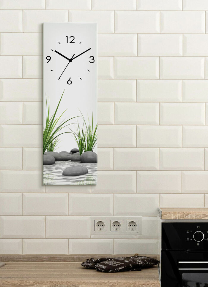 Glas-Wanduhr 