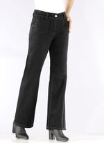 Cordhose mit weitem Beinverlauf SCHWARZ