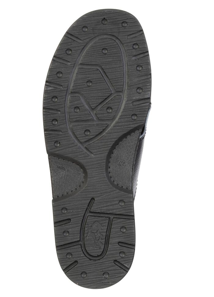 Bequeme Herren-Pantoletten, Weite K, mit Klettverschluss 