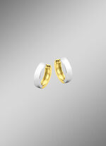 Beidseitig tragbare Klappcreolen in Bicolor 