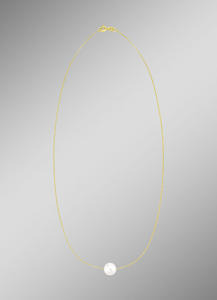 Filigrane Ankerkette mit Süßwasser-Zuchtperle 