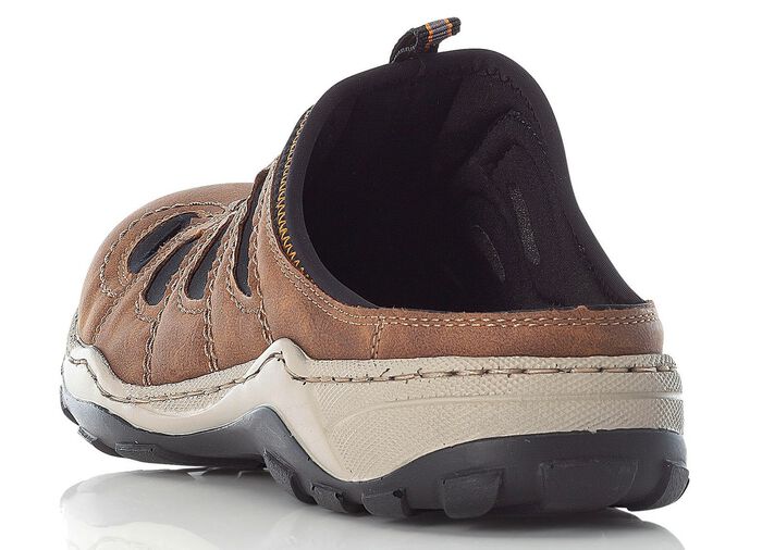 Rieker Clog mit Zierschn&uuml;rung BRAUN