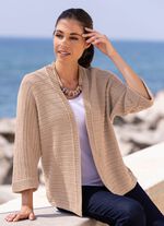 Strickjacke in Strukturmix 