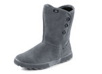 Stiefelette aus Veloursleder GRAU