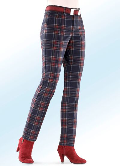 Angesagte Hose mit Karo-Dessin 