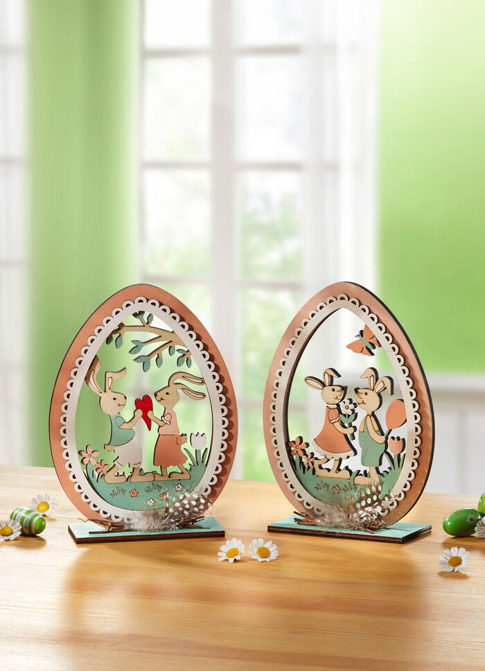 Wunderschöne Ostereier aus Holz