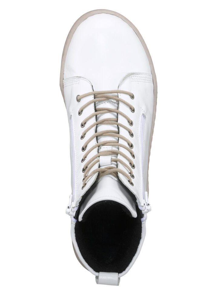 Gemini Stiefelette mit zwei Reissverschlüsse WEISS