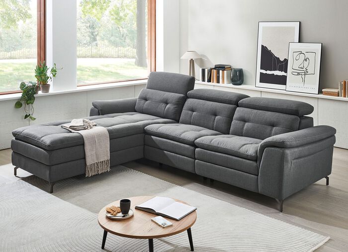 Polsterecke,mit verstellbaren Kopfst&uuml;tzen 