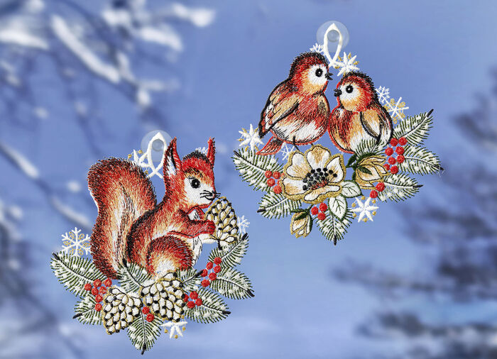 Fensterbild Eichhörnchen 