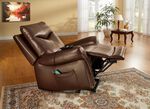 Bequemer Relaxsessel mit XXL-Sitzkomfort COGNAC