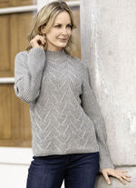 Pullover in Perlfang GRAU