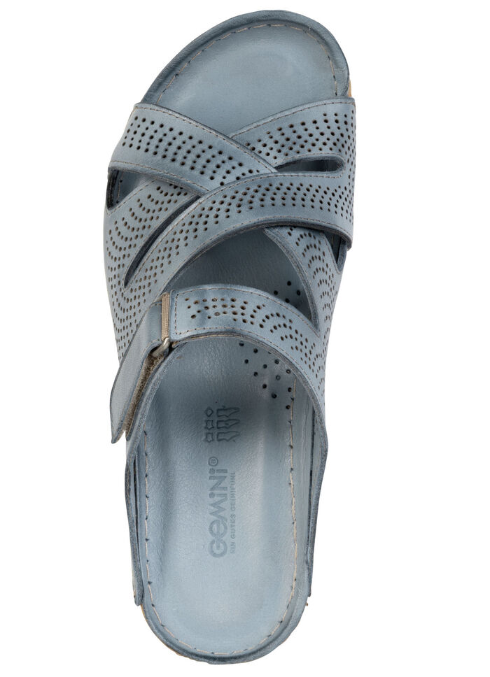 Gemini, sommerliche Damen-Pantoletten, Weite G, aus Leder JEANS