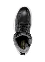 ELENA EDEN Schnür-Stiefelette mit kuscheligem Teddy-Kragen SCHWARZ