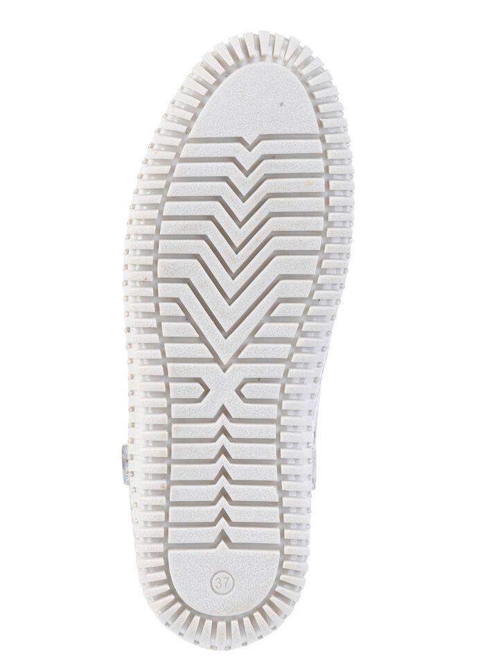 ELENA EDEN Sneaker mit Zier-Perforation EISGRAU-BUNT