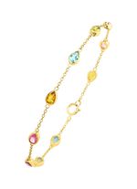 Armband mit funkelnden, echten Edelsteinen 