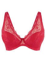 LingaDore Bügel-BH mit zarter Elastikspitze ROT