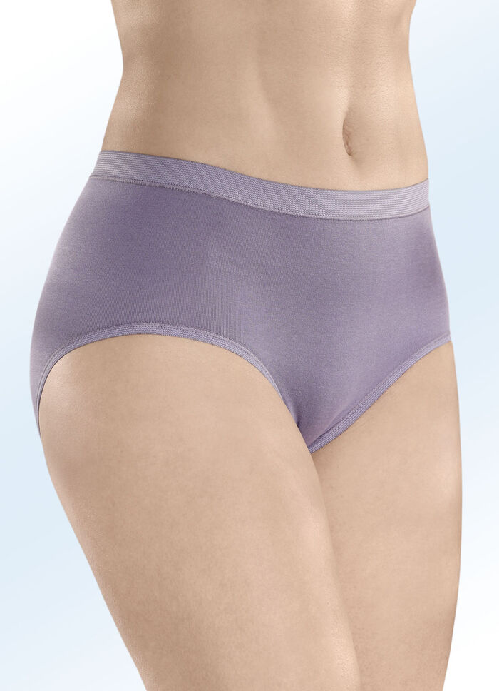 Dreierpack Con-ta Slips aus Baumwolle LAVENDEL