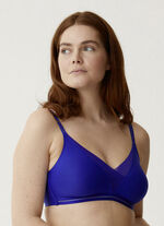 Naturana BH mit elastischen Tülleinsätzen INDIGOBLAU