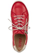 Schn&uuml;rschuh mit praktischem Seitenreissverschluss ROT