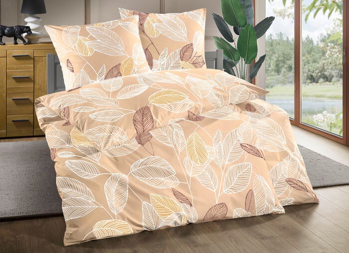 Beidseitig bedruckte Bettw&auml;sche-Garnitur 