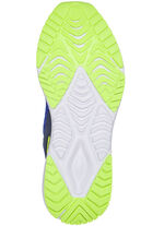 Sabot aus Textilmaterial mit Synthetikbesätzen BLAU-LIMONE