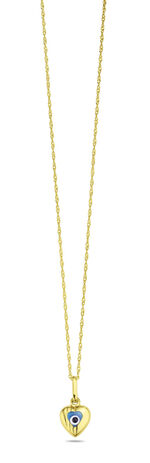 Herz-Anh&auml;nger Magisches Auge mit Glassteinen 