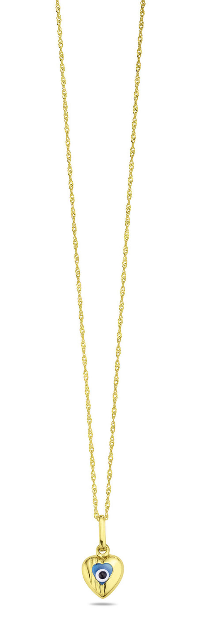 Herz-Anh&auml;nger Magisches Auge mit Glassteinen 