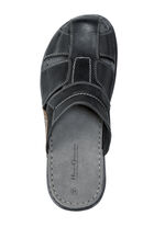 Pantolette mit luftigen Durchbrüchen SCHWARZ-KASTANIE