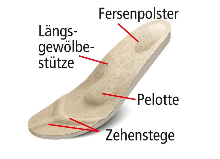 Klett-Pantolette aus echtem Leder BEERE