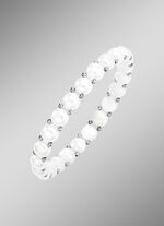 Elastisches Armband mit Süsswasser-Zuchtperlen 