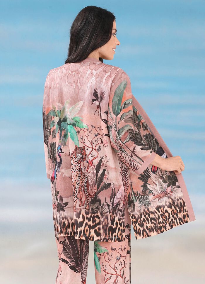 Laurina Blusenjacke mit farbbrillantem Druckdessin 