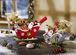 Weihnachts-Schlitten mit Weihnachtsleckereien BUNT