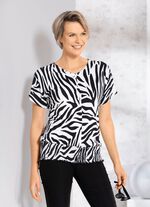 Shirt mit Teilungsnaht im Vorderteil 