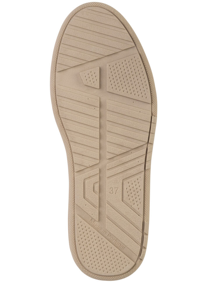 ELENA EDEN Schnürschuh mit Velour-Besatz PINK-BEIGE